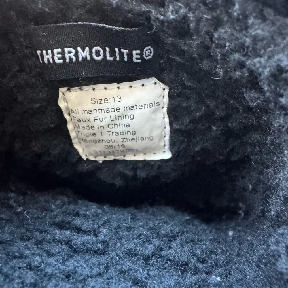 Northside Black Kids Snow Boots Thermolites